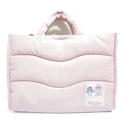 Pre-owned Coach Pink Color Polyester Quilting Shoulder Bag Tote Bag () In Multi