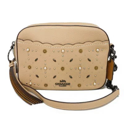 Pre-owned Coach Pink Leather Shoulder Bag () In Multi