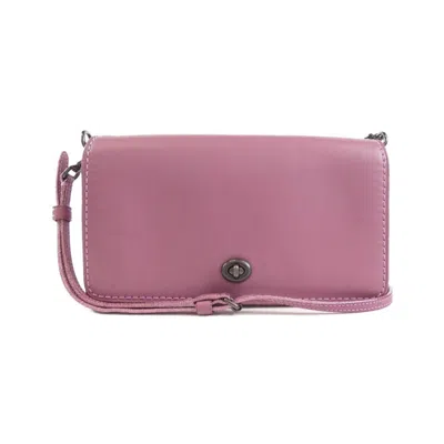 Pre-owned Coach Pink Leather Shoulder Bag ()