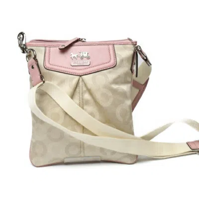 Pre-owned Coach Pink Leather Shoulder Bag () In Multi