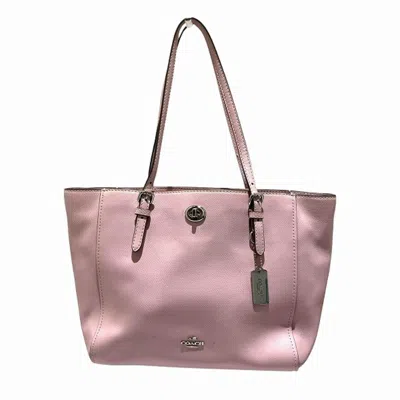 Pre-owned Coach Pink Leather Shoulder Bag Tote Bag ()