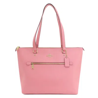 Pre-owned Coach Pink Leather Tote Bag ()