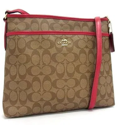 Pre-owned Coach Pink Pvc Leather Shoulder Bag () In Multi