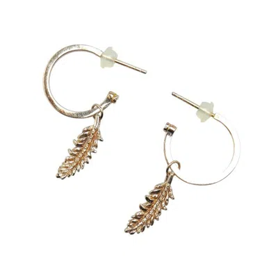 Pre-owned Coach Plating Hoop Earrings () In Gold