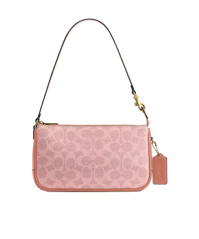 Coach Plaza 18 Handbag In Pink