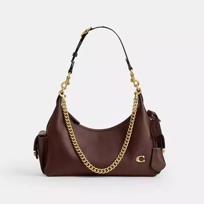 Coach Pocket Juliet Bag 30 In Brown