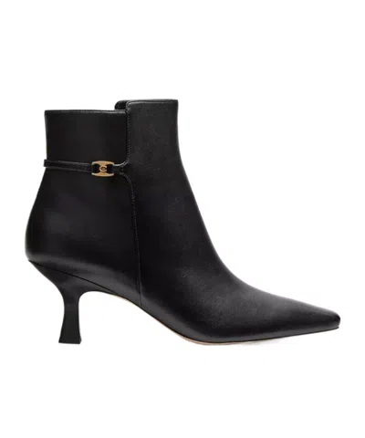 Coach Pointed Short Boots In Black