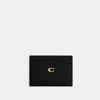 Coach Portacarte In Pelle Nera  Donna In Black