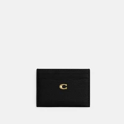 COACH COACH POLISHED PEBBLE LEATHER ESSENTIAL CARD C