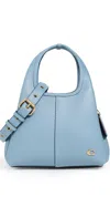 Coach Polished Pebble Leather Lana Shoulder Bag B4/bluebell