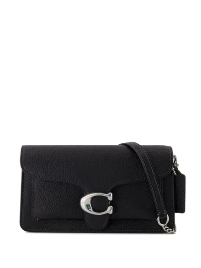 Coach Polished Pebble Leather Tabby Chain Clut