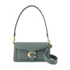 Coach Polished Pebble Leather Tabby Shoulder B In Sage