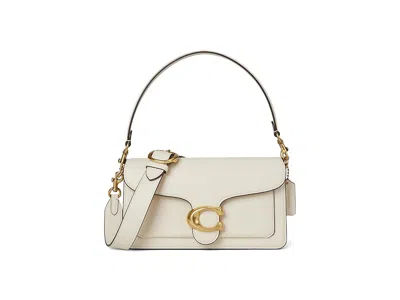 Coach Polished Pebble Leather Tabby Shoulder Bag 26 Handbags Chalk: One Size In White