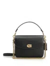Coach Polished Pebbled Leather Cassie Crossbody 19 Crossbody Bags Black
