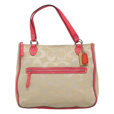Pre-owned Coach Poppy Canvas Tote Bag ()