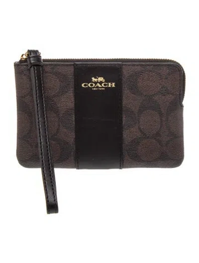 Pre-owned Coach Portfolio In Gray