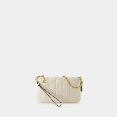 Coach Pouch Crossbody In Beige