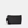 Coach Pouch In Signature Canvas In Black