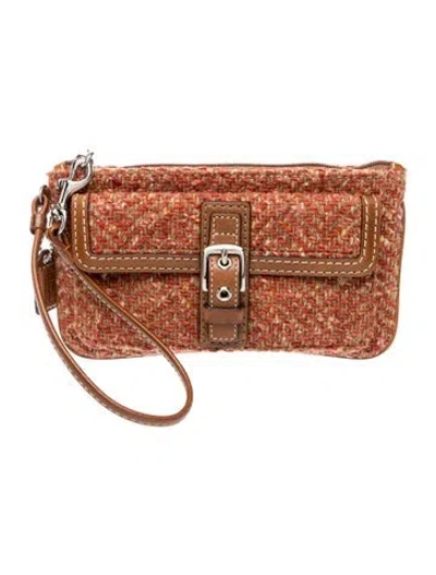 Pre-owned Coach Pouch In Pink