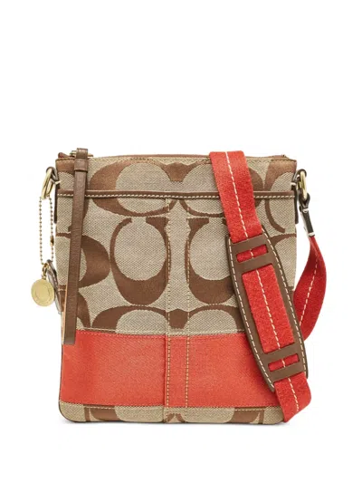 Pre-owned Coach  Signature C Canvas Cross Body Bag