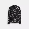 Coach Printed Blouse In Black