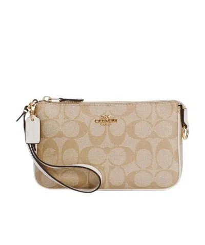 Coach Printed Handbag In Nude