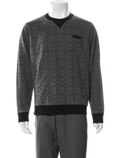 Pre-owned Coach Printed Jacket In Gray