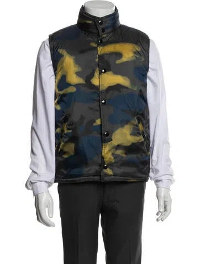 Pre-owned Coach Printed Vest In Blue