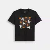Coach Pumpkin And Ghost Signature Classic T-shirt In Black