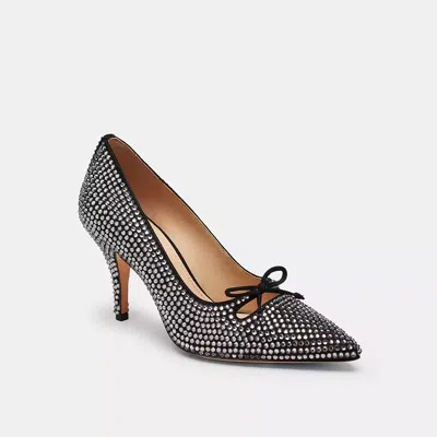 Coach Pumps Mit Kristallen In Black