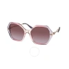 Coach C3445 Hc 8315 56418h Womens Geometric Sunglasses In Purple / Violet