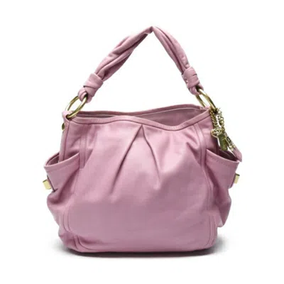 Pre-owned Coach Purple Leather Shoulder Bag Tote Bag ()
