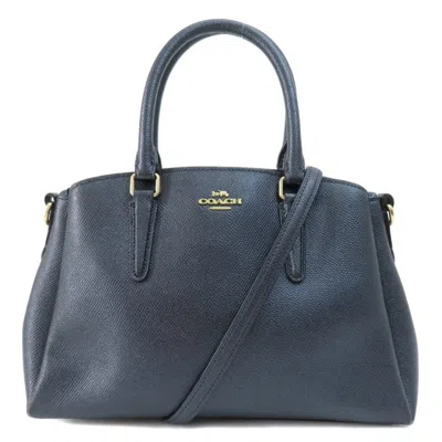 Pre-owned Coach Pvc Handbag () In Black