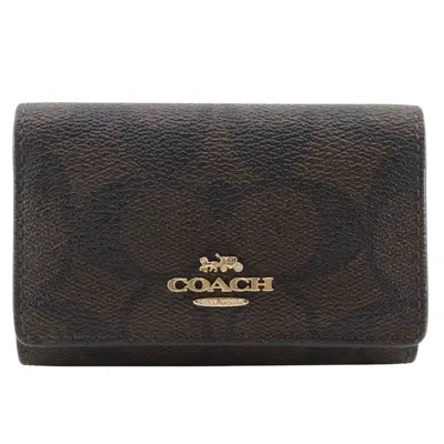 Pre-owned Coach Pvc Keycase () In Multi