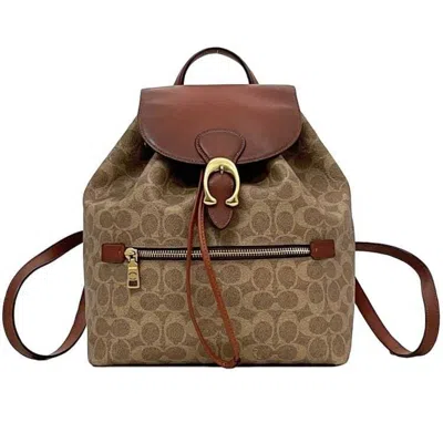 Pre-owned Coach Pvc Leather Backpack () In Multi