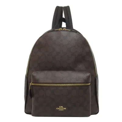 Pre-owned Coach Pvc Leather Backpack () In Multi
