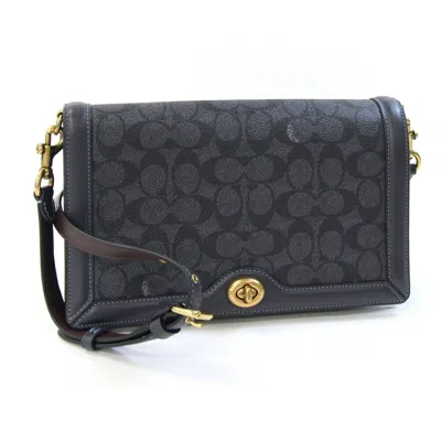 Pre-owned Coach Pvc Leather Clutch Bag Shoulder Bag ()