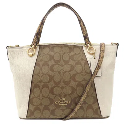 Pre-owned Coach Pvc Leather Handbag () In Multi