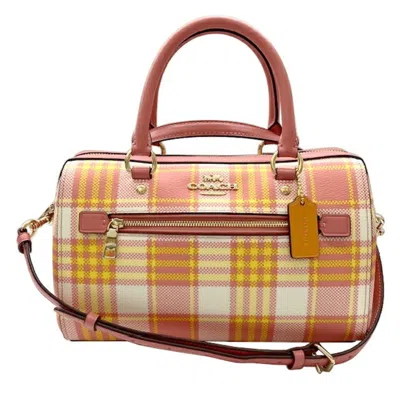 Pre-owned Coach Pvc Leather Handbag Shoulder Bag () In Multi