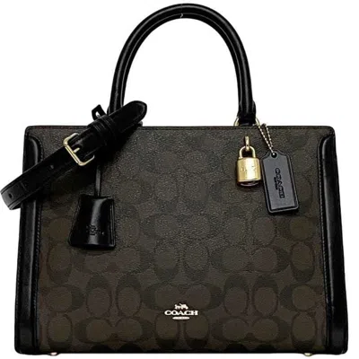 Pre-owned Coach Pvc Leather Handbag Shoulder Bag Tote Bag () In Multi
