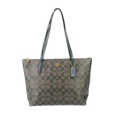Pre-owned Coach Pvc Leather Handbag Shoulder Bag Tote Bag () In Multi