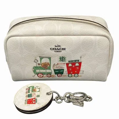 Pre-owned Coach Pvc Leather Pouch () In Multi