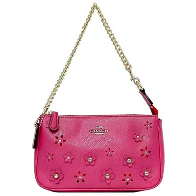 Pre-owned Coach Pvc Leather Pouch () In Pink