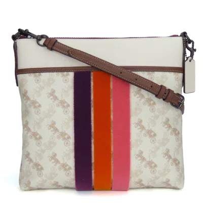 Pre-owned Coach Pvc Leather Shoulder Bag () In Multi