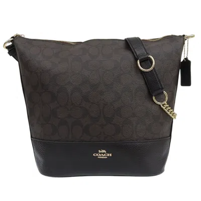 Pre-owned Coach Pvc Leather Shoulder Bag () In Multi