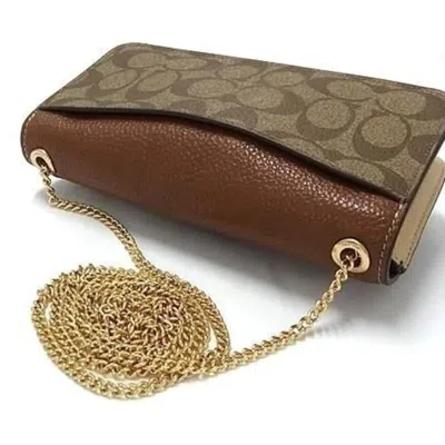 Pre-owned Coach Pvc Leather Shoulder Bag () In Brown