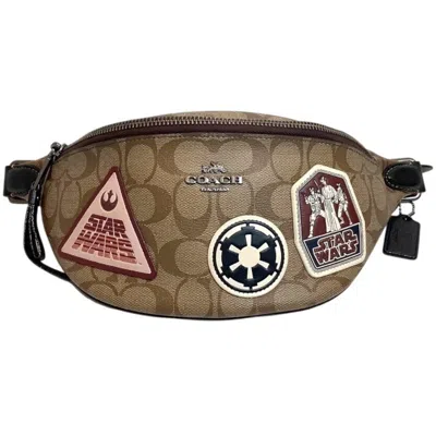 Pre-owned Coach Pvc Leather Sling Bag () In Brown