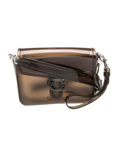 Pre-owned Coach Pvc Shoulder Bag In Brown