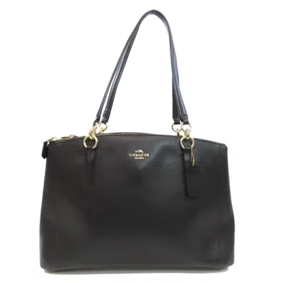 Pre-owned Coach Pvc Tote Bag () In Black