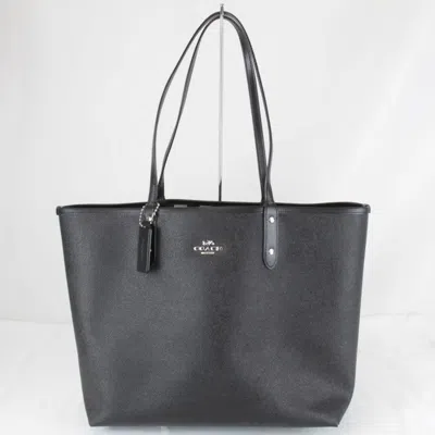 Pre-owned Coach Pvc Tote Bag () In Black